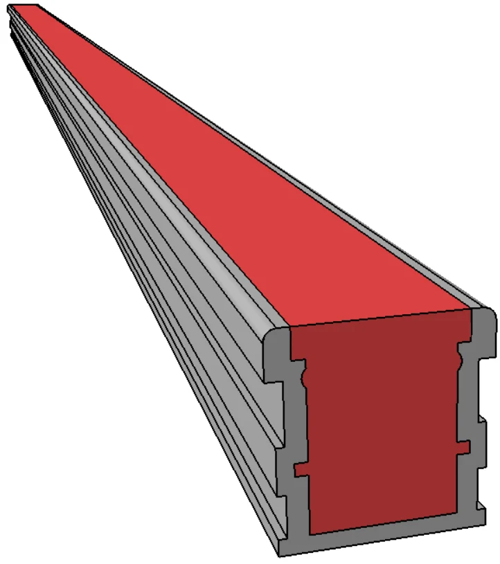 Representación técnica de una baliza STOPLED